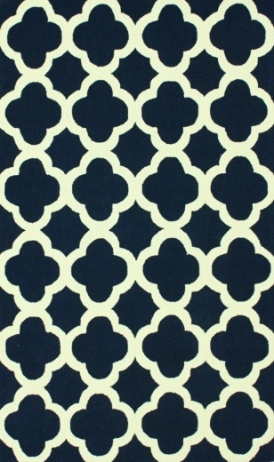 Dywan 'Nora' z wełny granatowy