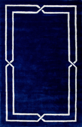 Dywan 'Hugo' wełna z wiskozą granatowy